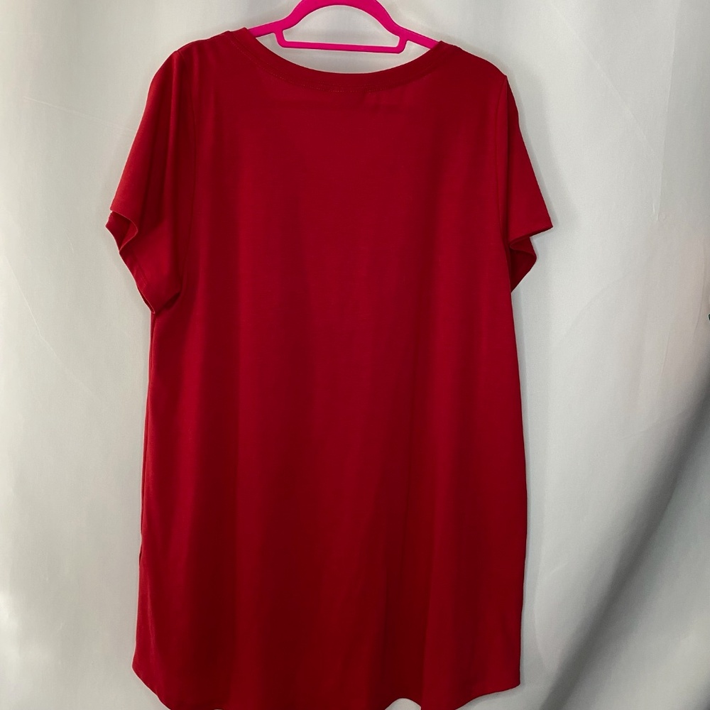 Red Christy Tunic, 2XL - Picture 3 of 4